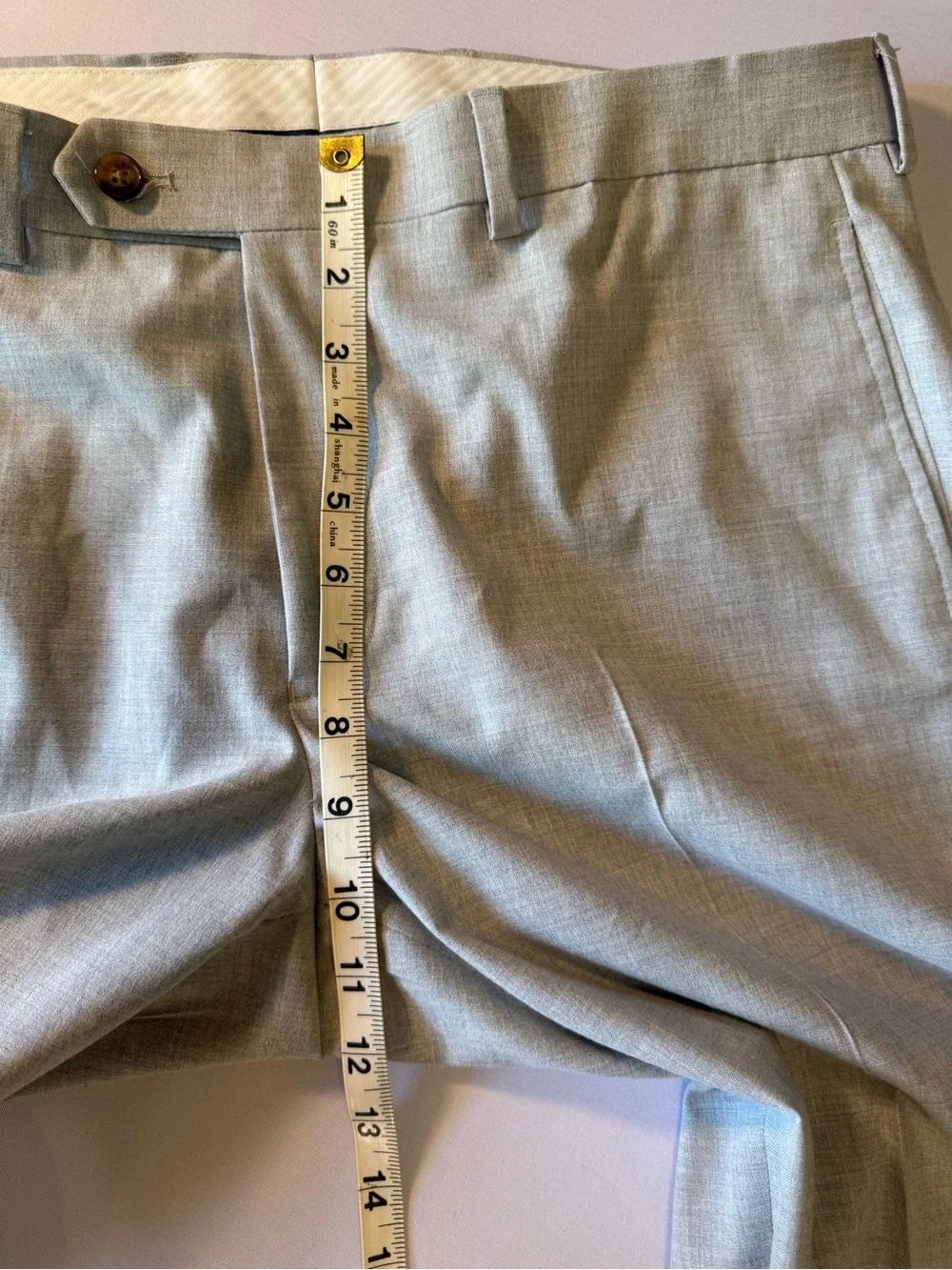 Ralph Lauren Men's Dress Golf Pants 34W X 30L Rn#90736 Light Gray Flat Front
